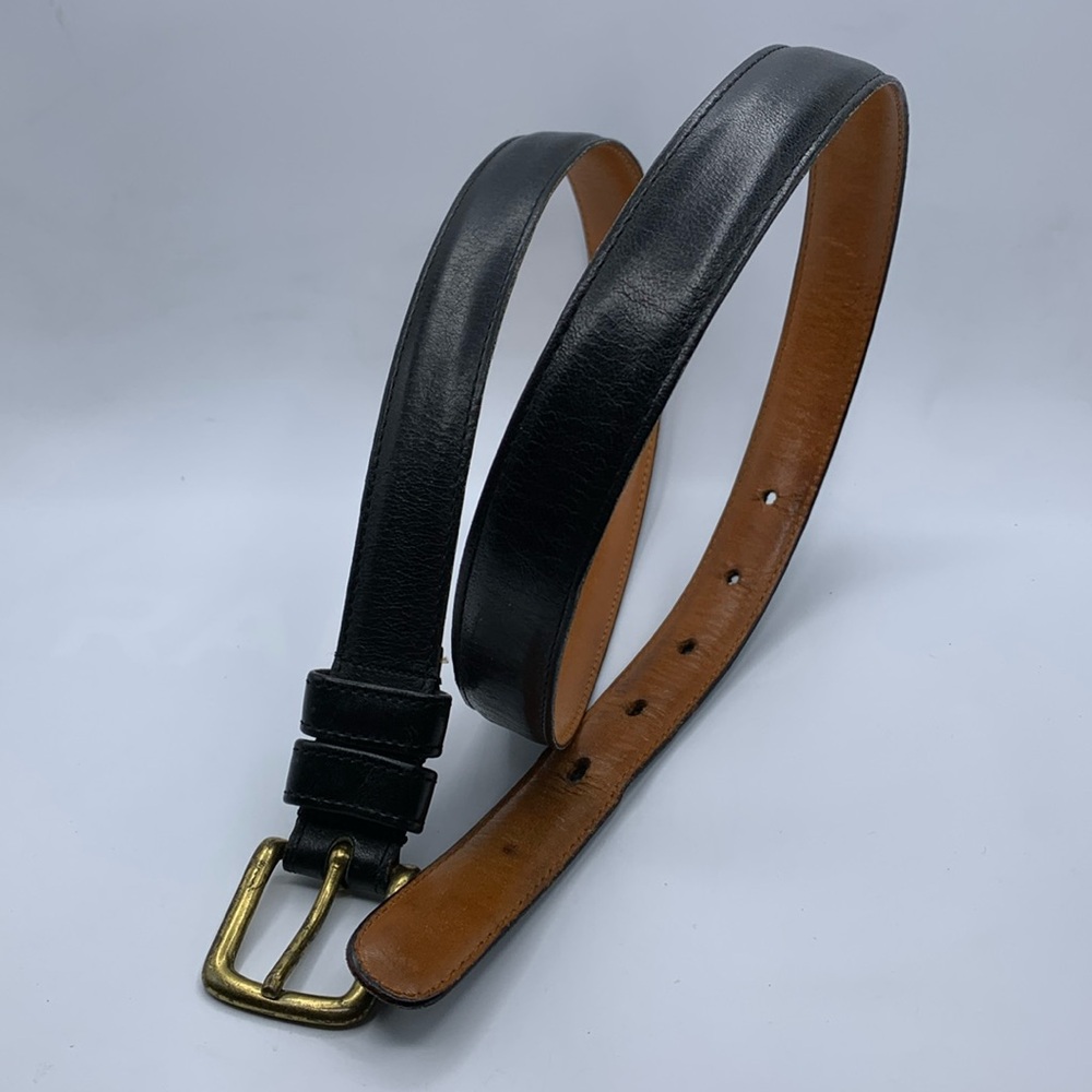 VTG Coach Authentic Belt. 6601 36”/90cm Black Burnished Cowhide Made in USA